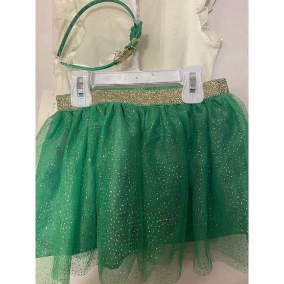 NWT Max Studios Girls Size 5/6 St Patrick's Day Skirt Top Outfit HeadBand New - Picture 3 of 4